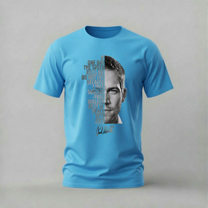 PAUL WALKER Tribute Graphic T-Shirt