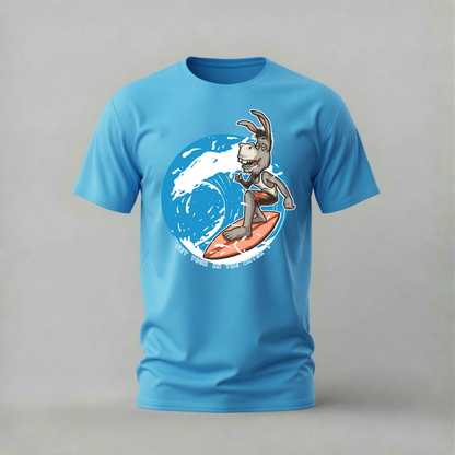 SURFING DONKEY Graphic T-Shirt