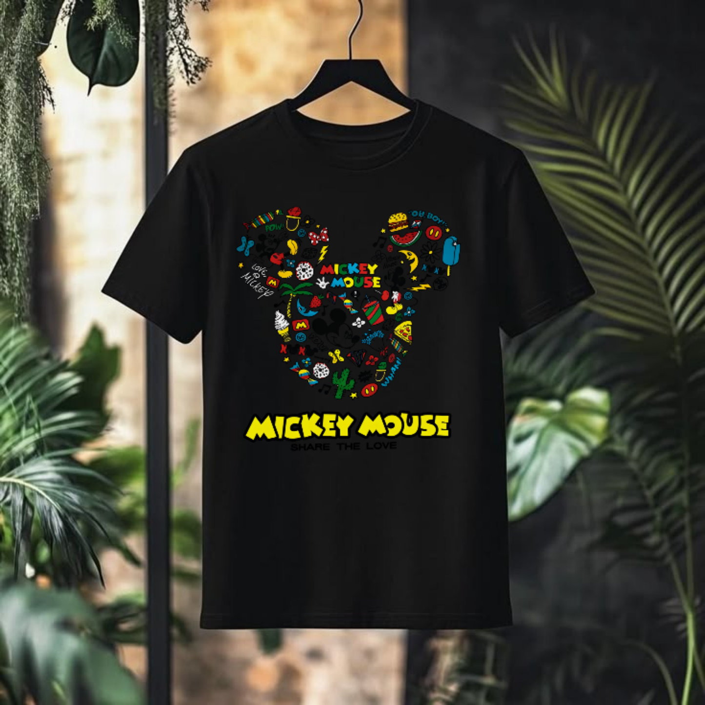 MICKEY MOUSE Icon Silhouette Graphic T-Shirt