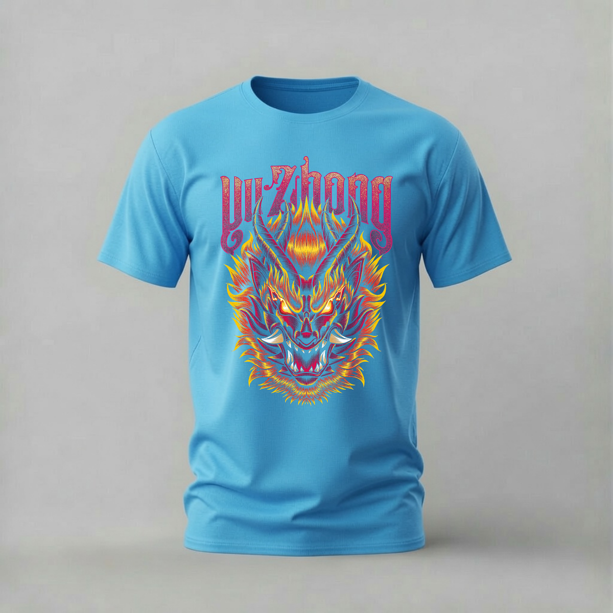 YU ZHONG DRAGON Graphic T-Shirt