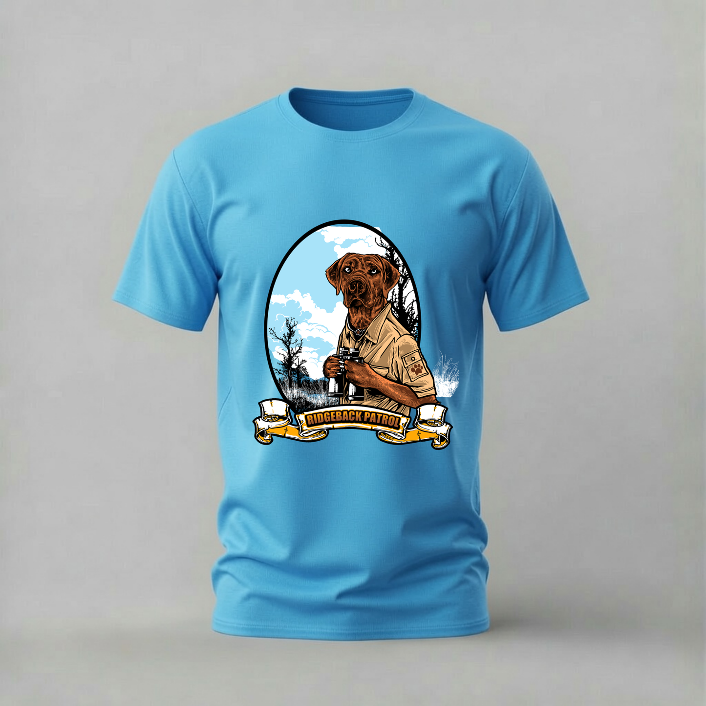 RIDGEBACK PATROL Dog Graphic T-Shirt
