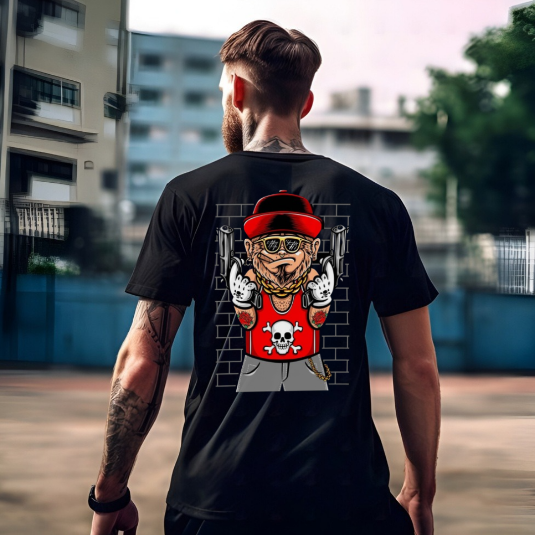 Street Gangsta Skull T-Shirt