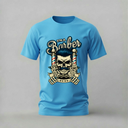 FMA BARBER Guru Skull Graphic T-Shirt