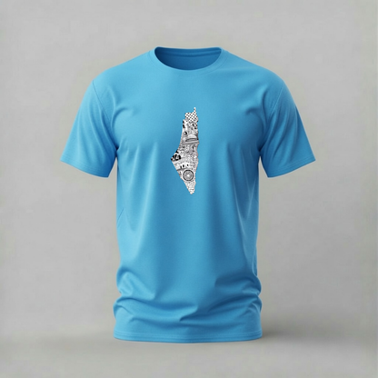 PALESTINE Map Graphic T-Shirt