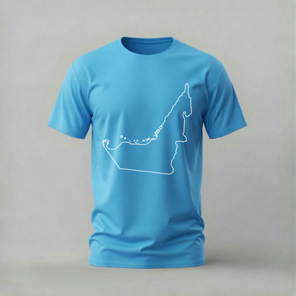 UAE Map Outline Graphic T-Shirt
