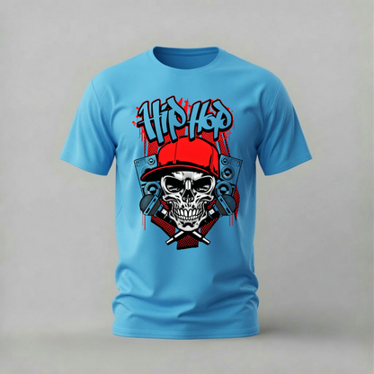 HIP HOP Skull Graphic T-Shirt