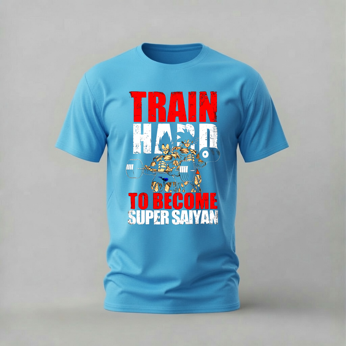 TRAIN HARD SUPER SAIYAN Graphic T-Shirt