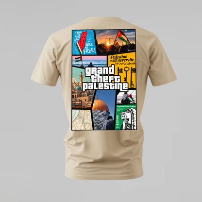 GRAND THEFT PALESTINE Graphic T-Shirt