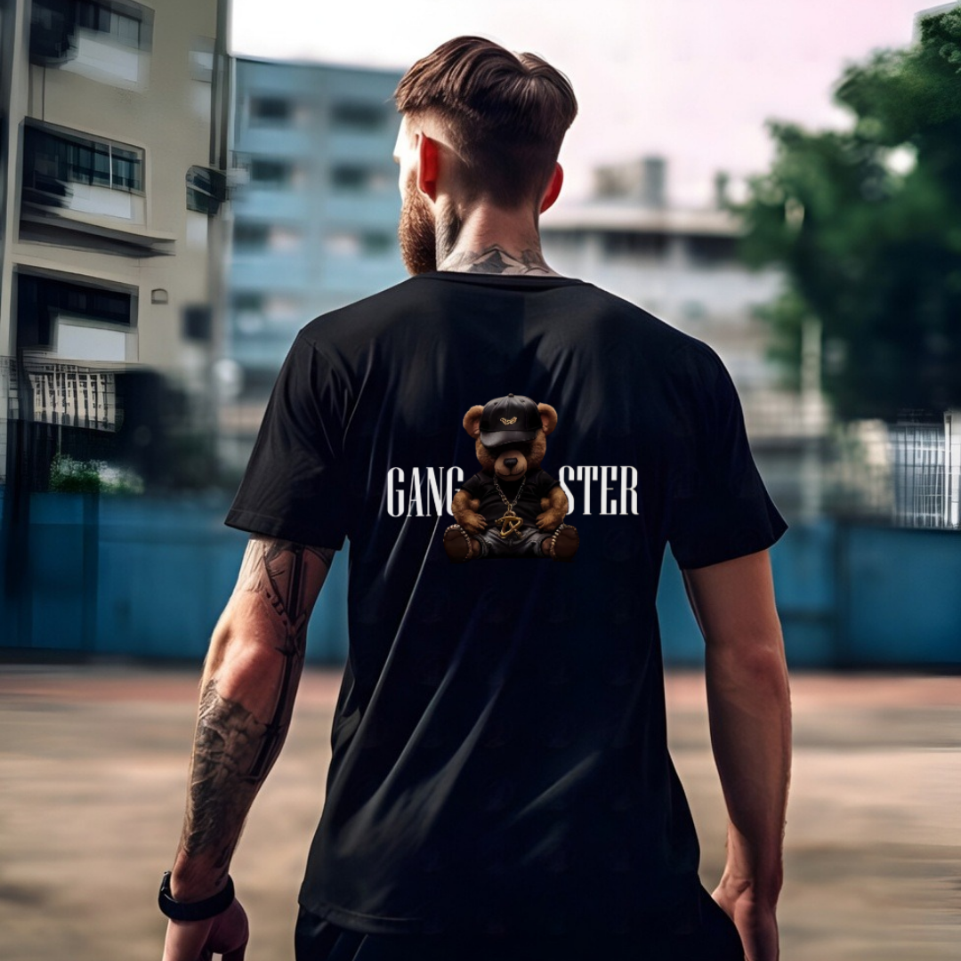 Gangster Bear Teddy T-Shirt