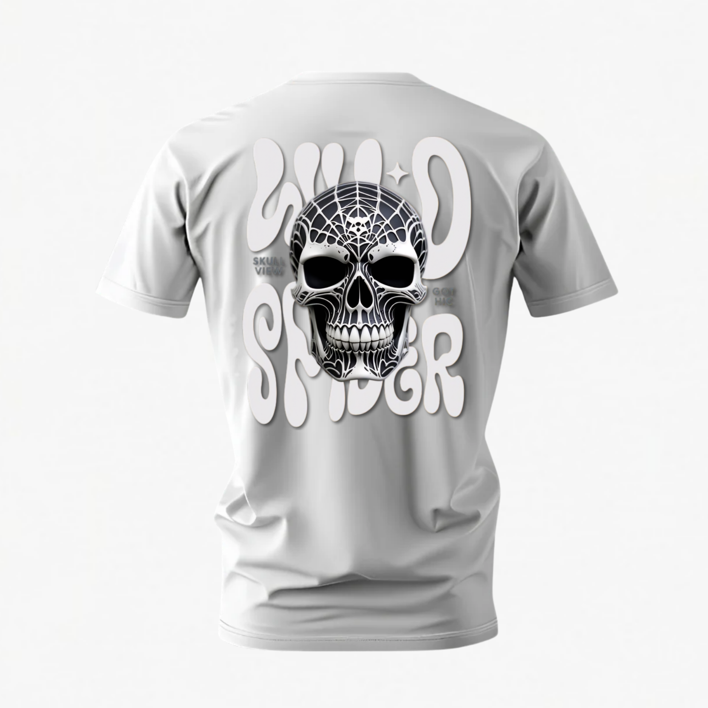 WILD SPIDER Skull Graphic T-Shirt