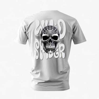 WILD SPIDER Skull Graphic T-Shirt