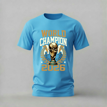 WORLD CHAMPION 2026 Trophy Graphic T-Shirt