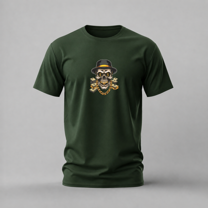 MONEY SKULL Graphic T-Shirt