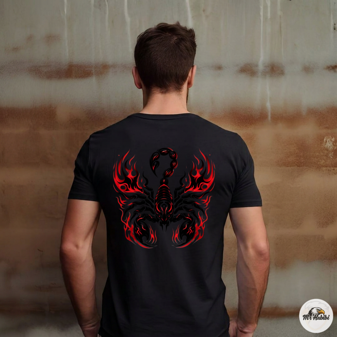 Inferno Scorpion Tribal Flame T-Shirt