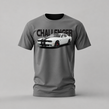 DODGE CHALLENGER WHITE Graphic T-Shirt
