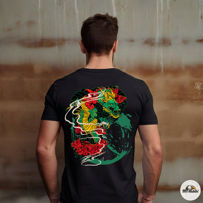 Japanese Dragon Tattoo Art Streetwear T-Shirt