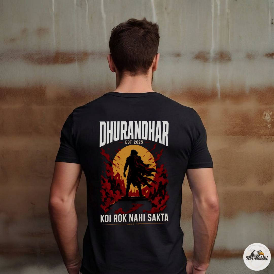 Dhurandhar Koi Rok Nahi Sakta Warrior T-Shirt