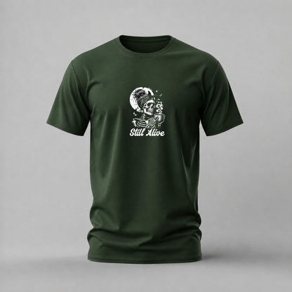 STILL ALIVE Skeleton Graphic T-Shirt