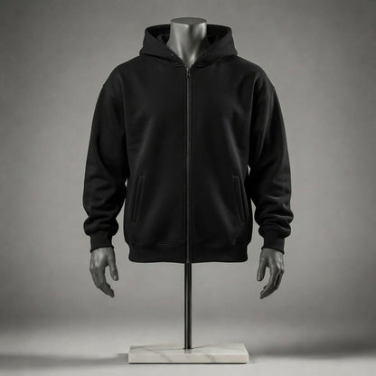 Plain Zipper Hoodie