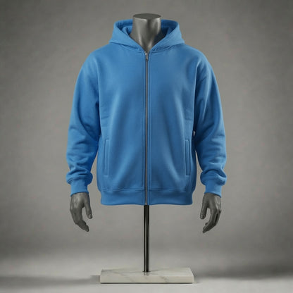 Plain Zipper Hoodie