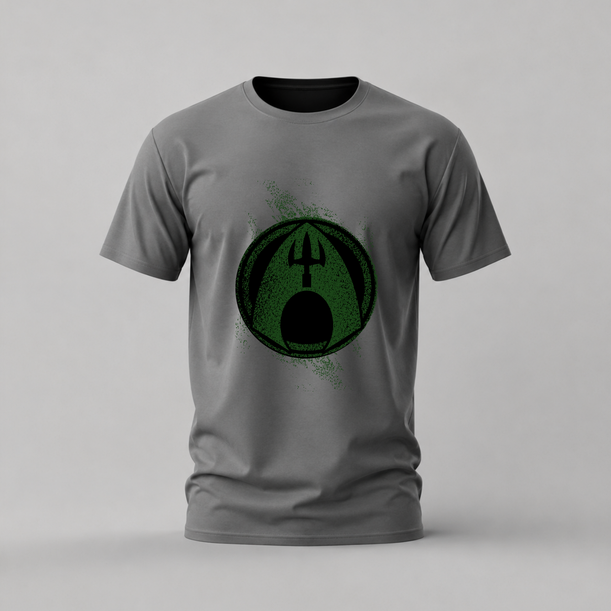 aquaman tshirt; aquaman logo shirt; trident graphic tee; dc aquaman tshirt; superhero logo shirt; unisex aquaman tee; men cotton tshirt; half sleeve printed tshirt; streetwear; casual wear; aquaman merch; logo graphic shirt