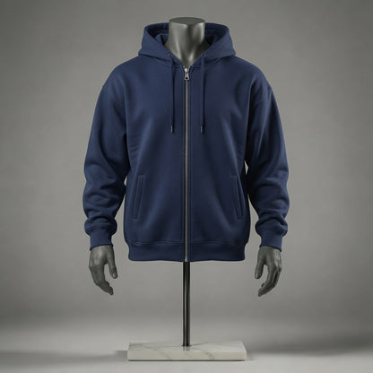 Plain Zipper Hoodie
