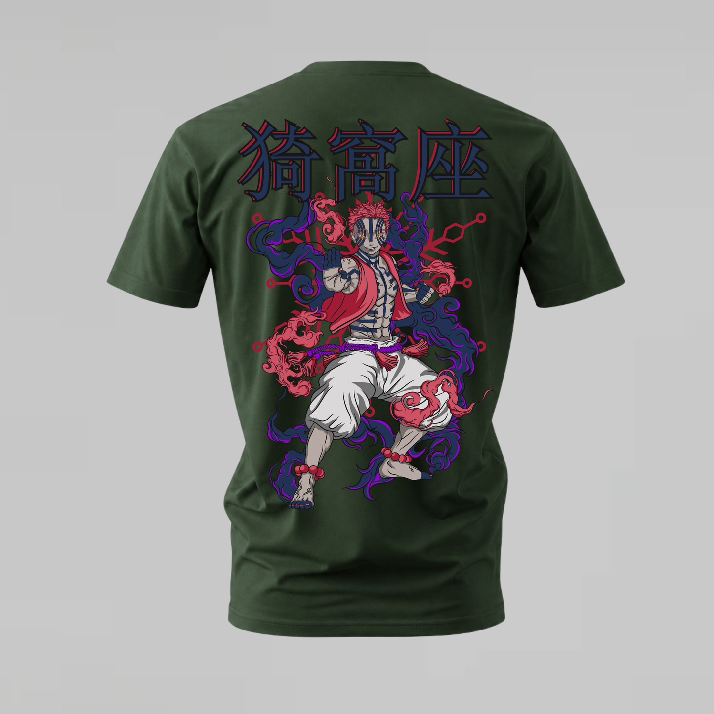 AKAZA Demon Slayer Graphic T-Shirt
