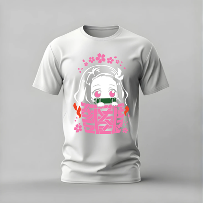 CHIBI NEZUKO Basket Graphic T-Shirt
