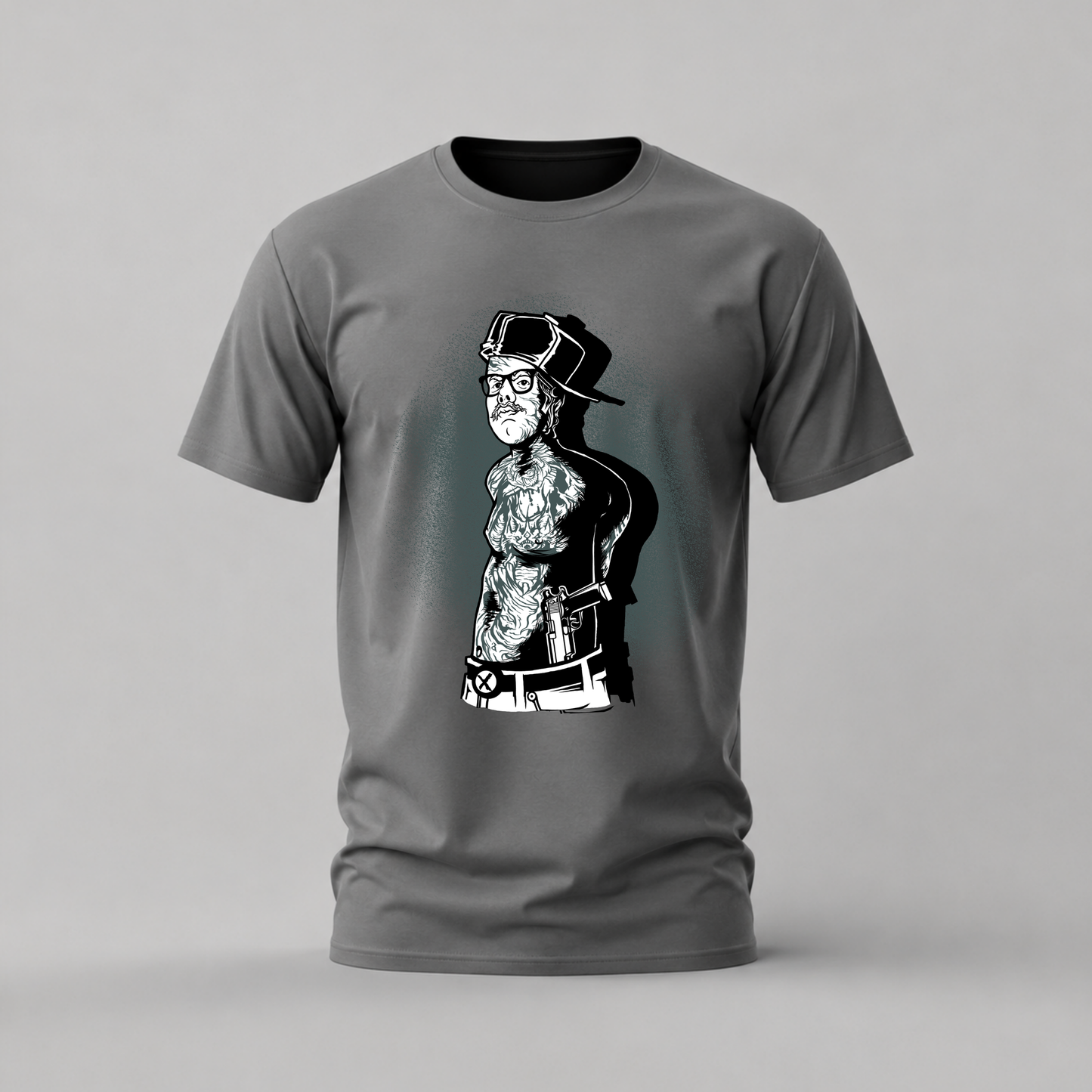 TATTOOED GUNSLINGER Graphic T-Shirt