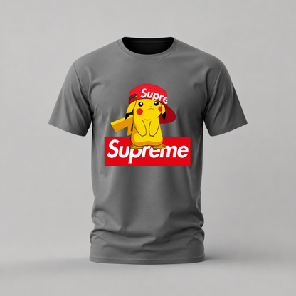 SUPREME PIKACHU Graphic T-Shirt