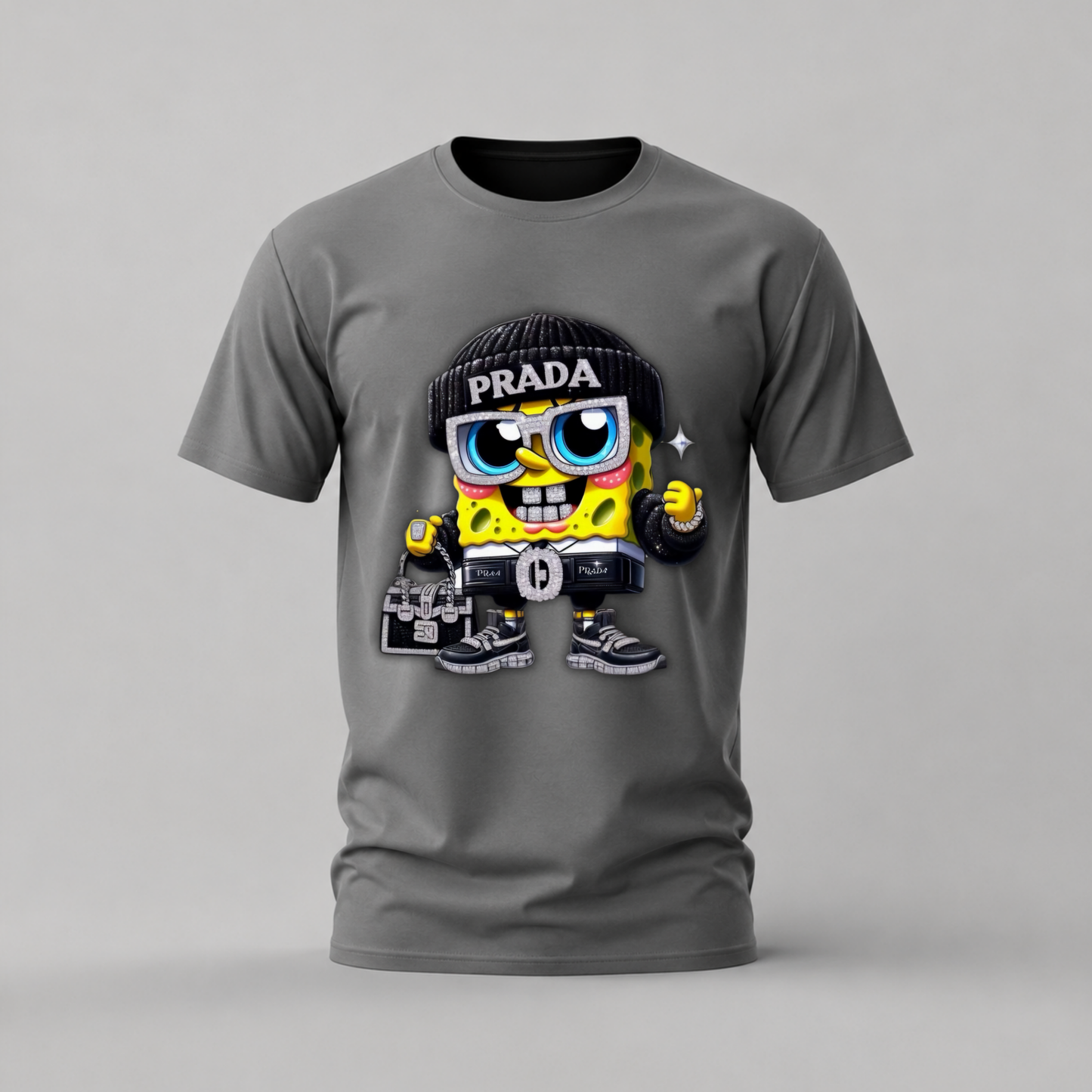 PRADA SPONGEBOB Graphic T-Shirt