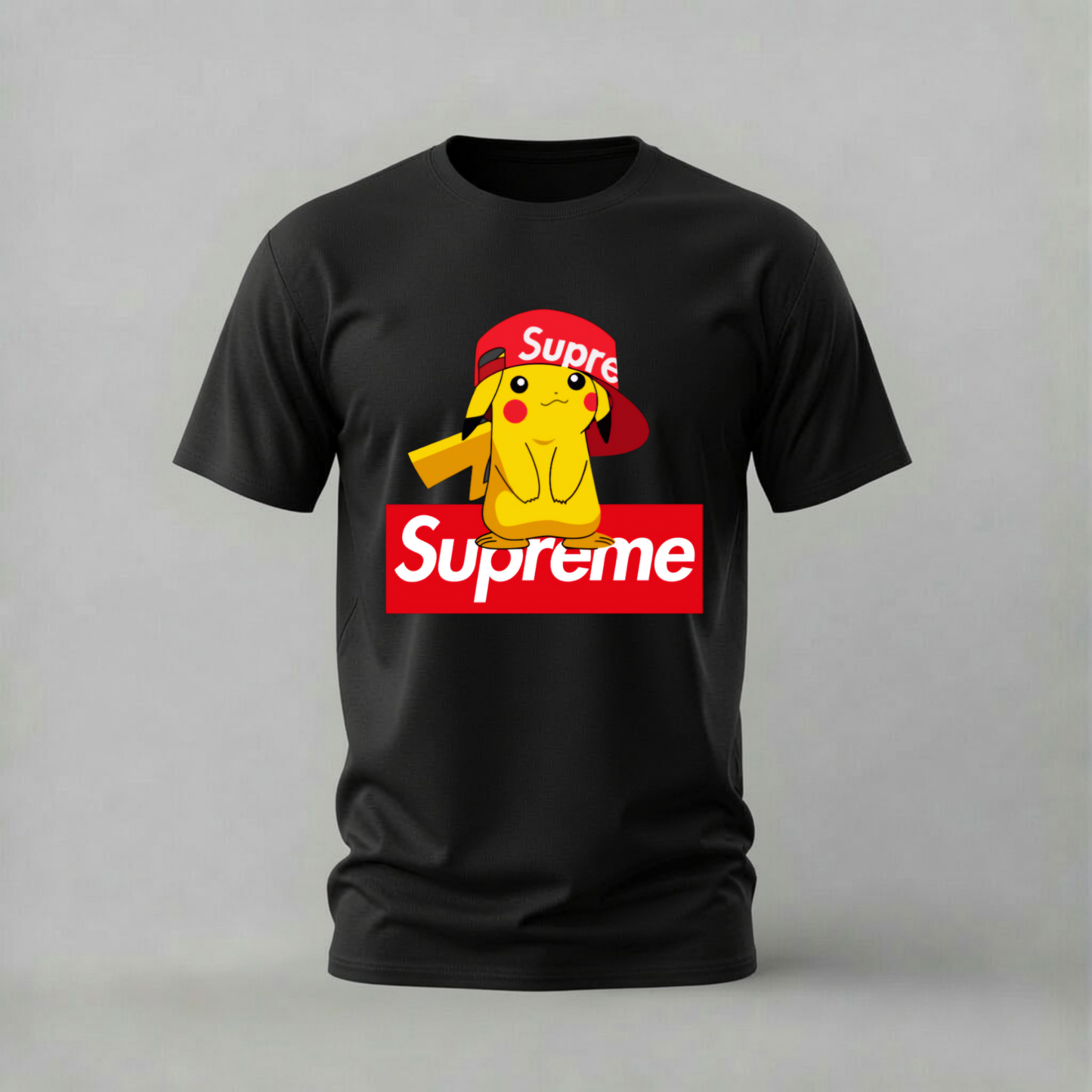 SUPREME PIKACHU Graphic T-Shirt