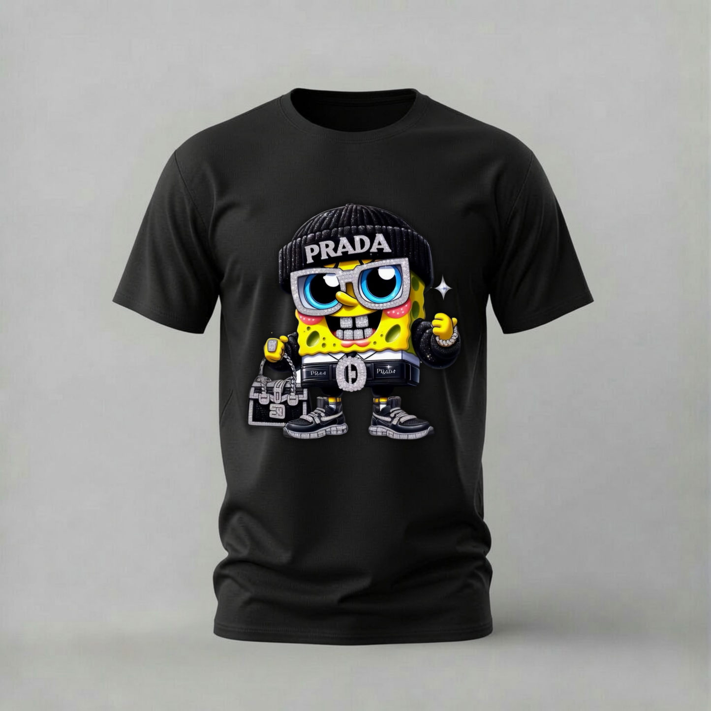 PRADA SPONGEBOB Graphic T-Shirt
