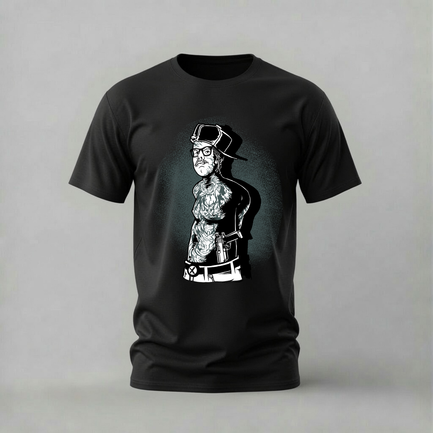 TATTOOED GUNSLINGER Graphic T-Shirt
