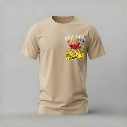 LEAVE ME ALONE Teddy Bear Graphic T-Shirt