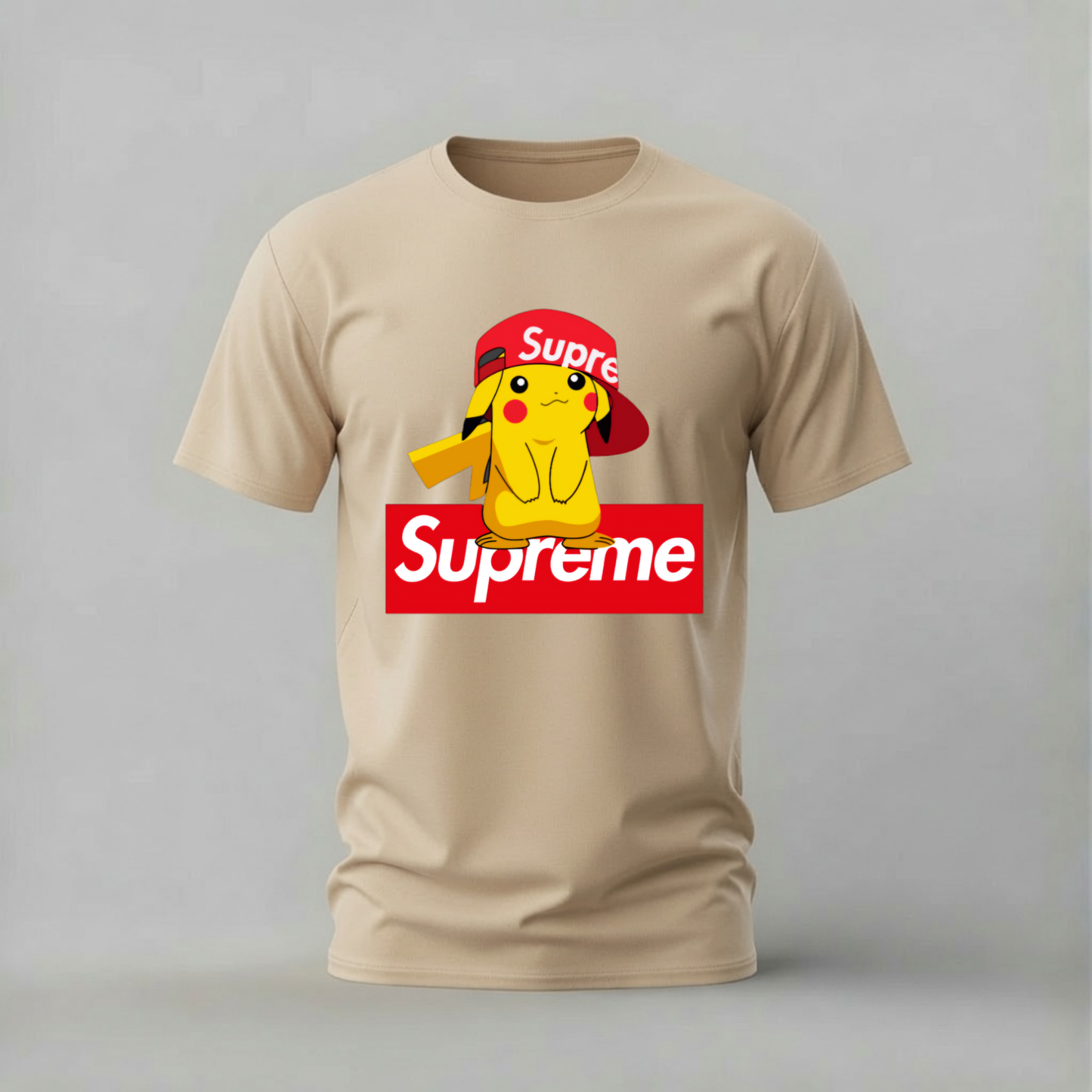 SUPREME PIKACHU Graphic T-Shirt