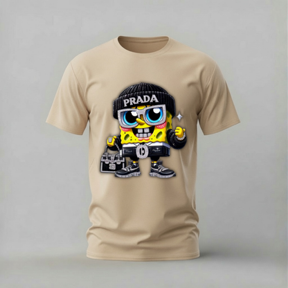 PRADA SPONGEBOB Graphic T-Shirt