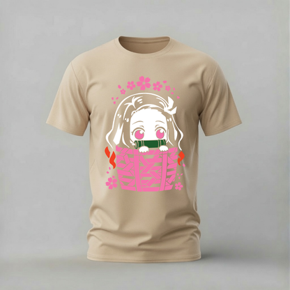 CHIBI NEZUKO Basket Graphic T-Shirt