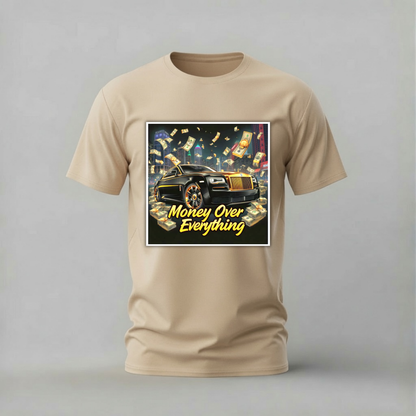 MONEY OVER EVERYTHING Rolls-Royce Graphic T-Shirt