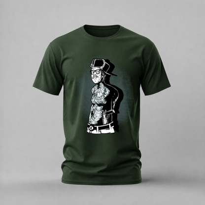TATTOOED GUNSLINGER Graphic T-Shirt