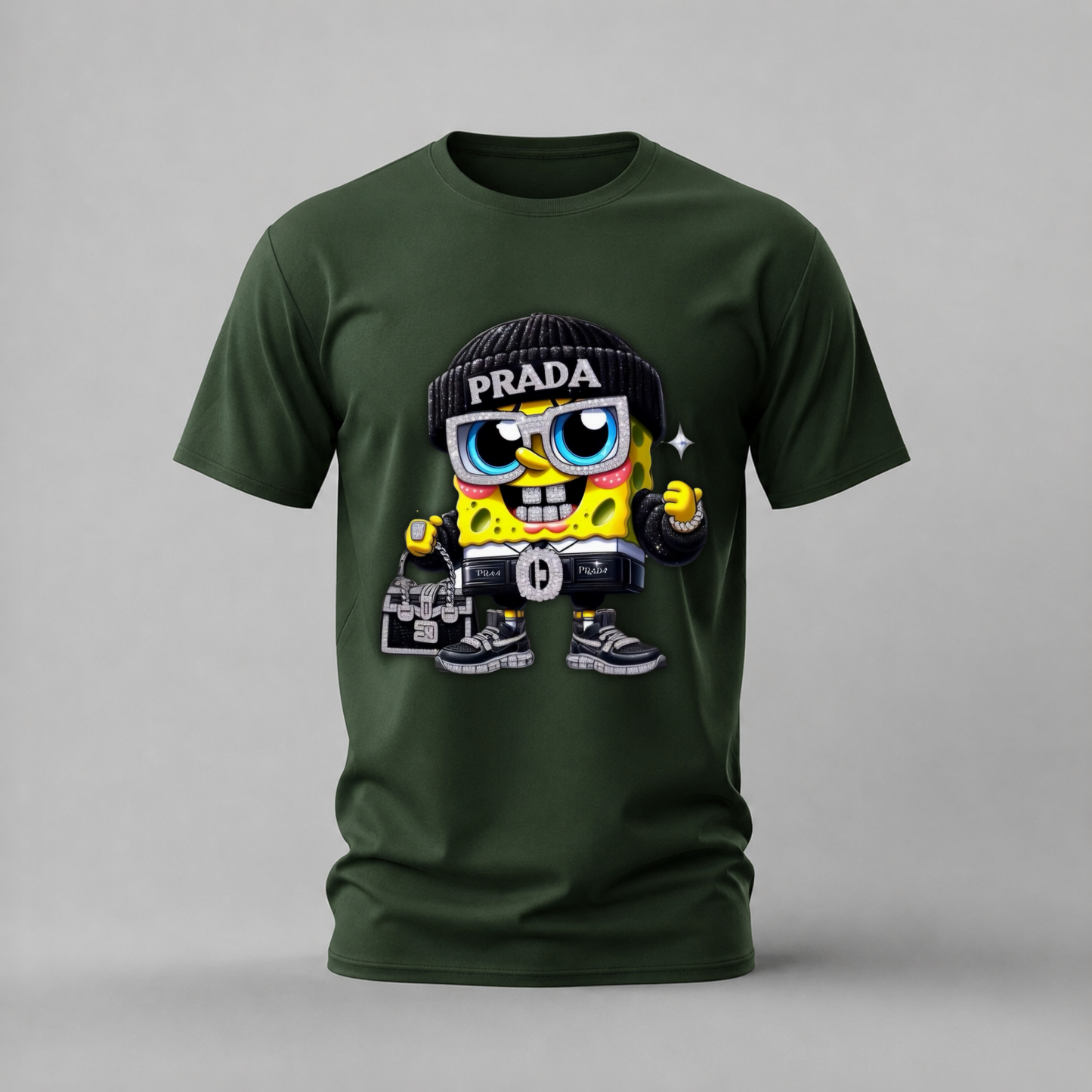 PRADA SPONGEBOB Graphic T-Shirt