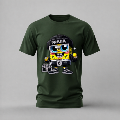 PRADA SPONGEBOB Graphic T-Shirt