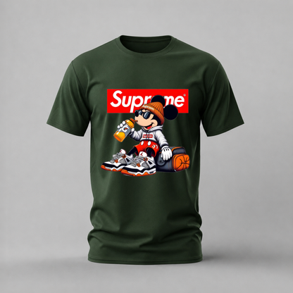 SUPREME MICKEY Mouse Graphic T-Shirt