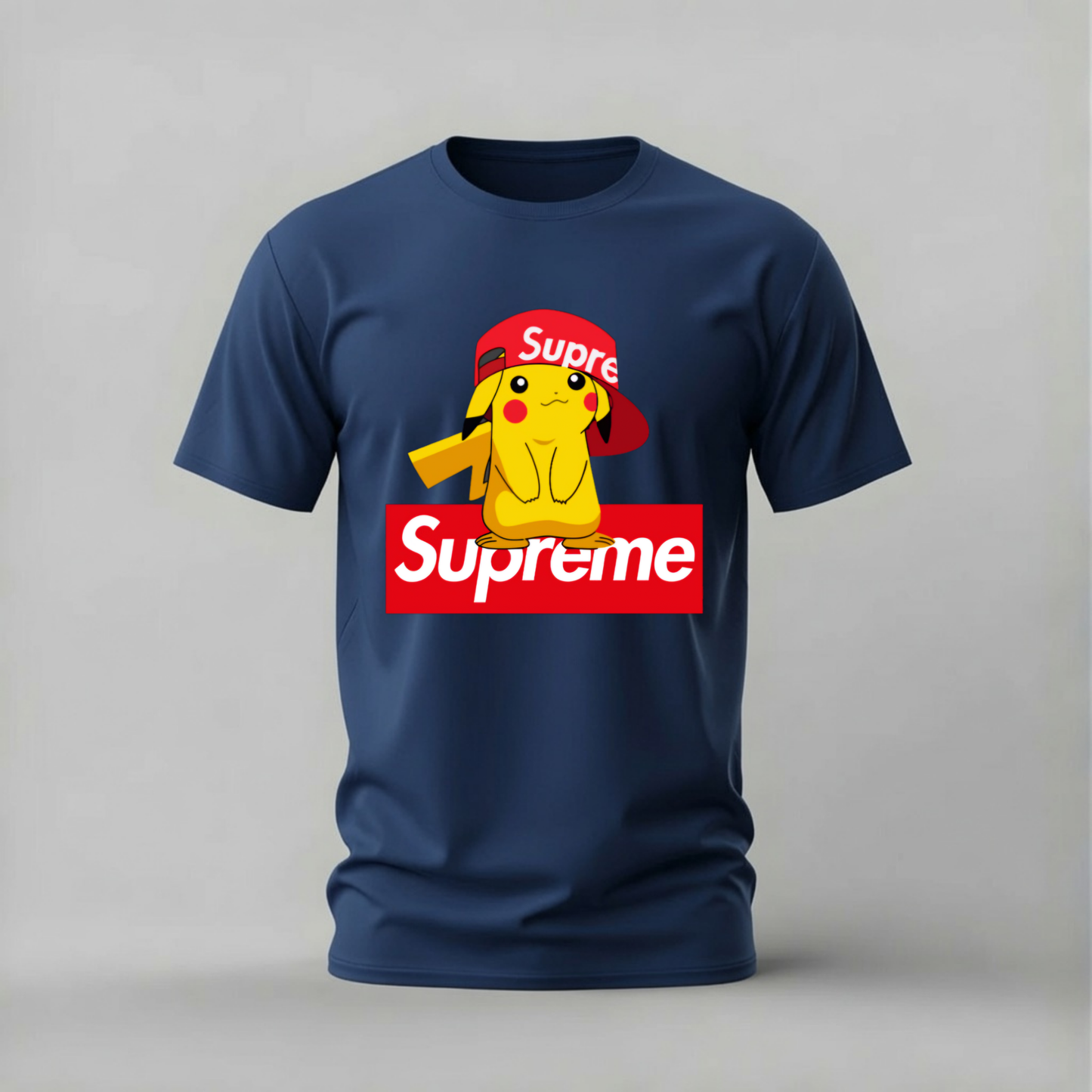 SUPREME PIKACHU Graphic T-Shirt