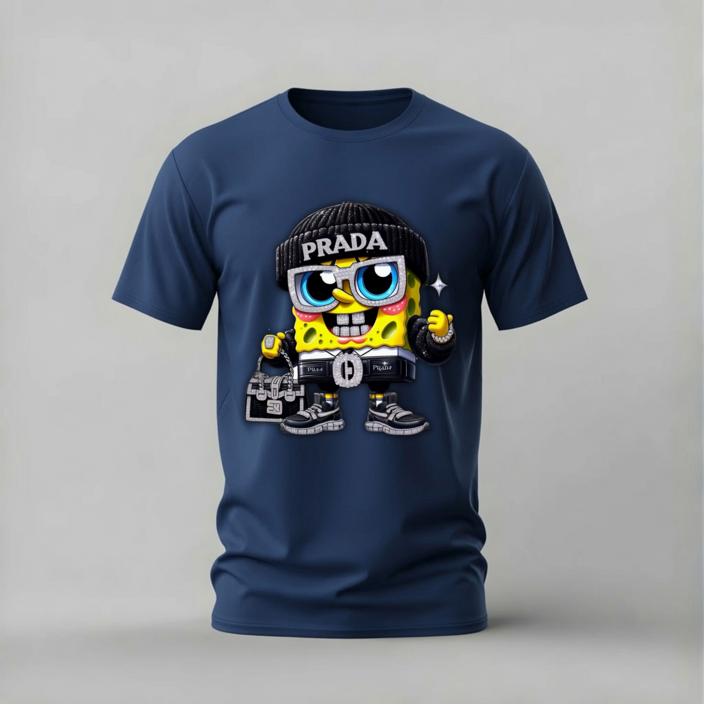 PRADA SPONGEBOB Graphic T-Shirt