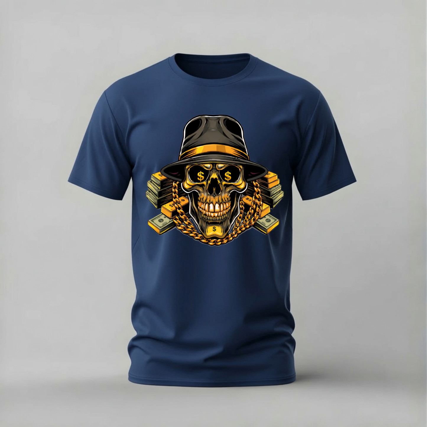 MONEY SKULL Graphic T-Shirt