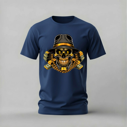 MONEY SKULL Graphic T-Shirt