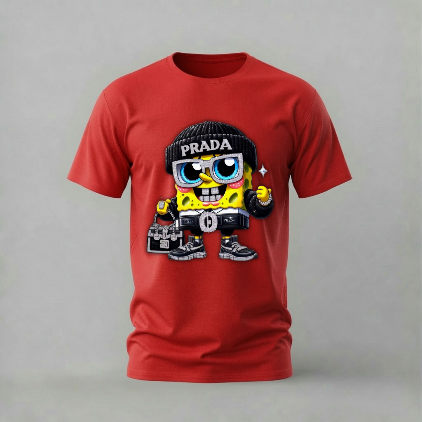 PRADA SPONGEBOB Graphic T-Shirt
