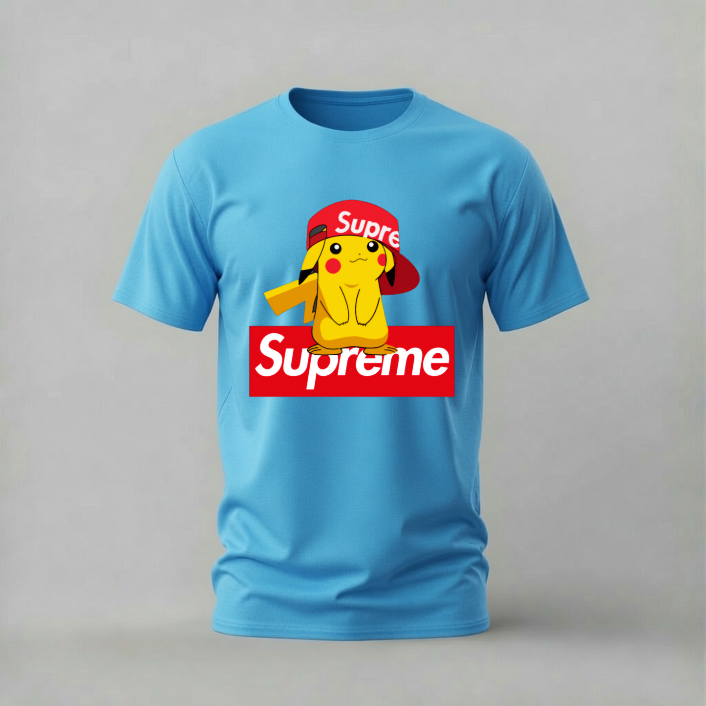 SUPREME PIKACHU Graphic T-Shirt