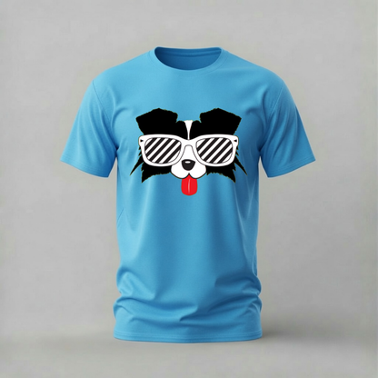 COOL DOG Sunglasses Graphic T-Shirt
